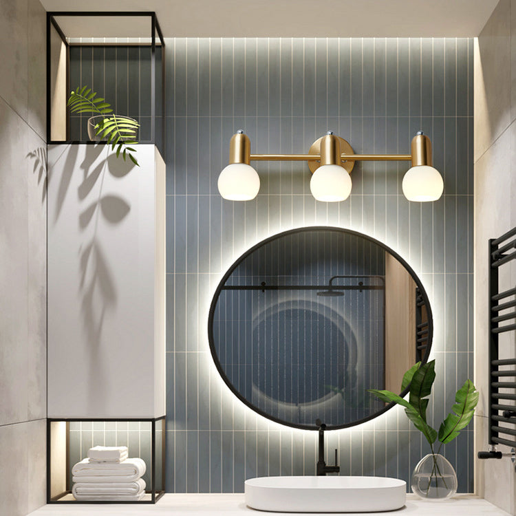 Round Cone Linear Copper 2-Light Wall Lamp