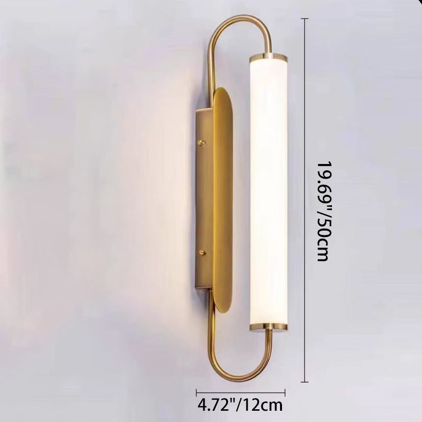 Linear Cylinder Iron Acrylic Wall Lamp