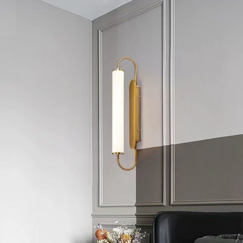 Linear Cylinder Iron Acrylic Wall Lamp