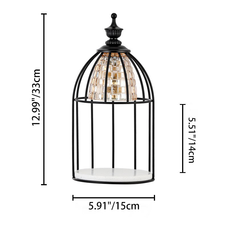 Round Cone Cylinder Marble Table Lamp