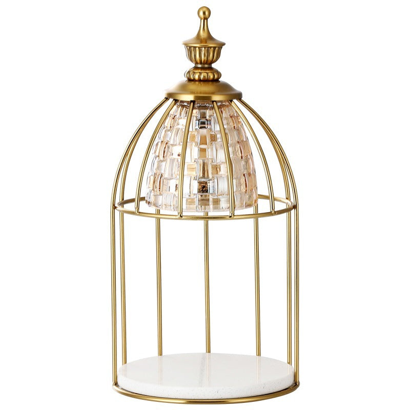 Round Cone Cylinder Marble Table Lamp