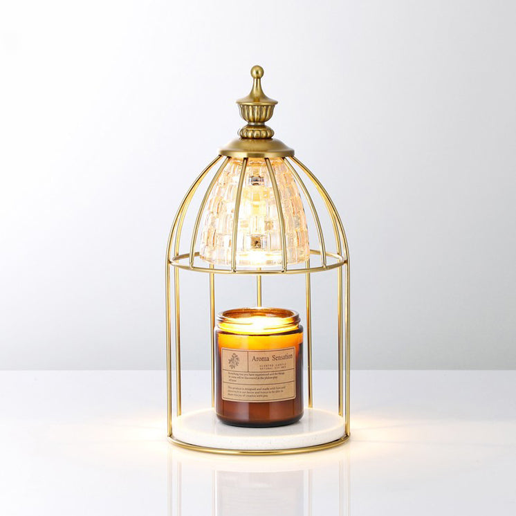 Round Cone Cylinder Marble Table Lamp