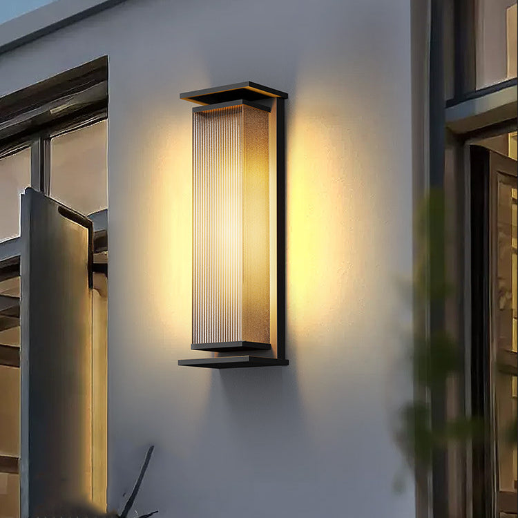 Rectangle PC Stainless Steel Outdoor Light