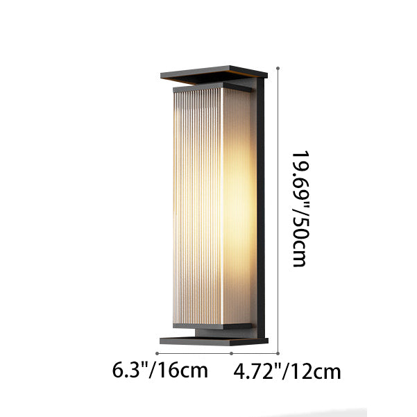 Rectangle PC Stainless Steel Outdoor Light