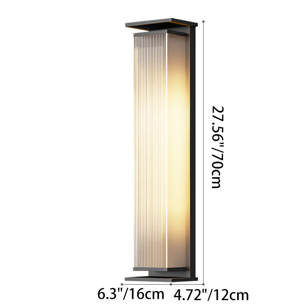 Rectangle PC Stainless Steel Outdoor Light