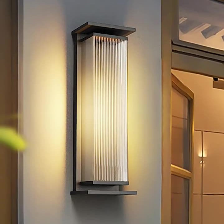 Rectangle PC Stainless Steel Outdoor Light