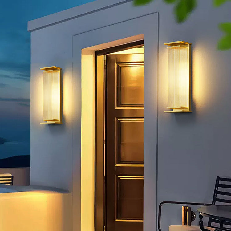 Rectangle PC Stainless Steel Outdoor Light