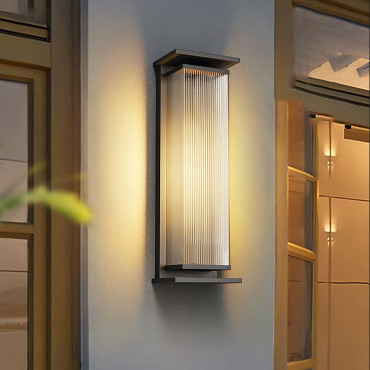 Rectangle PC Stainless Steel Outdoor Light