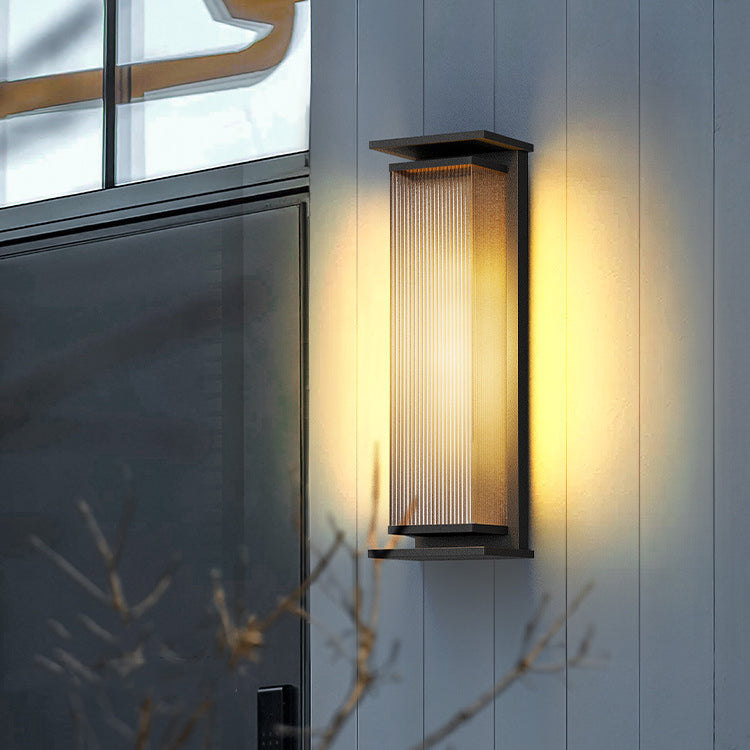 Rectangle PC Stainless Steel Outdoor Light