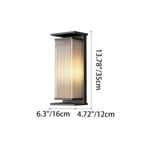 Rectangle PC Stainless Steel Outdoor Light