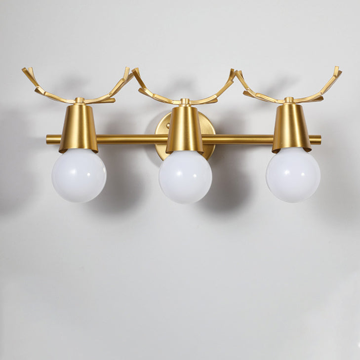 Antler Round Prism Copper 2-Light Wall Lamp