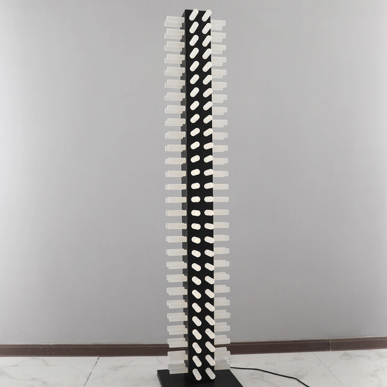 Square Iron Acrylic Living Floor Lamp