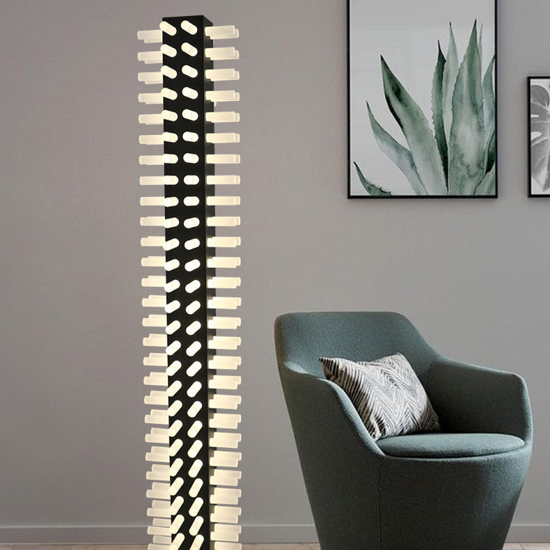 Square Iron Acrylic Living Floor Lamp