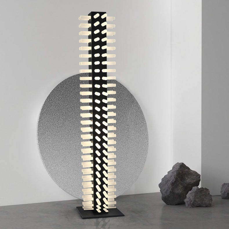 Square Iron Acrylic Living Floor Lamp