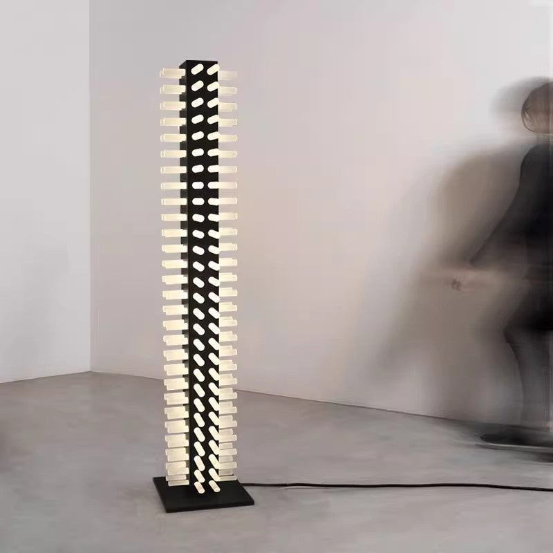 Square Iron Acrylic Living Floor Lamp