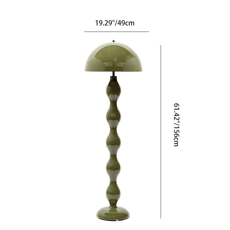 Contemporary Scandinavian Cream Mushroom Floor Lamp
