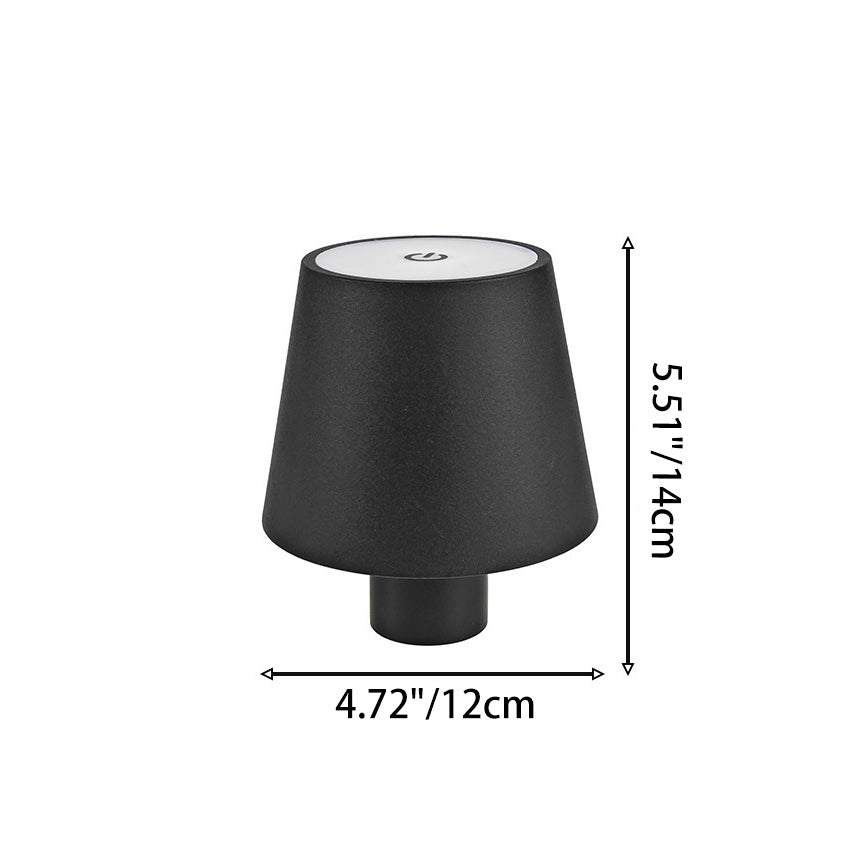 Round Cylinder ABS Aluminum Table Lamp