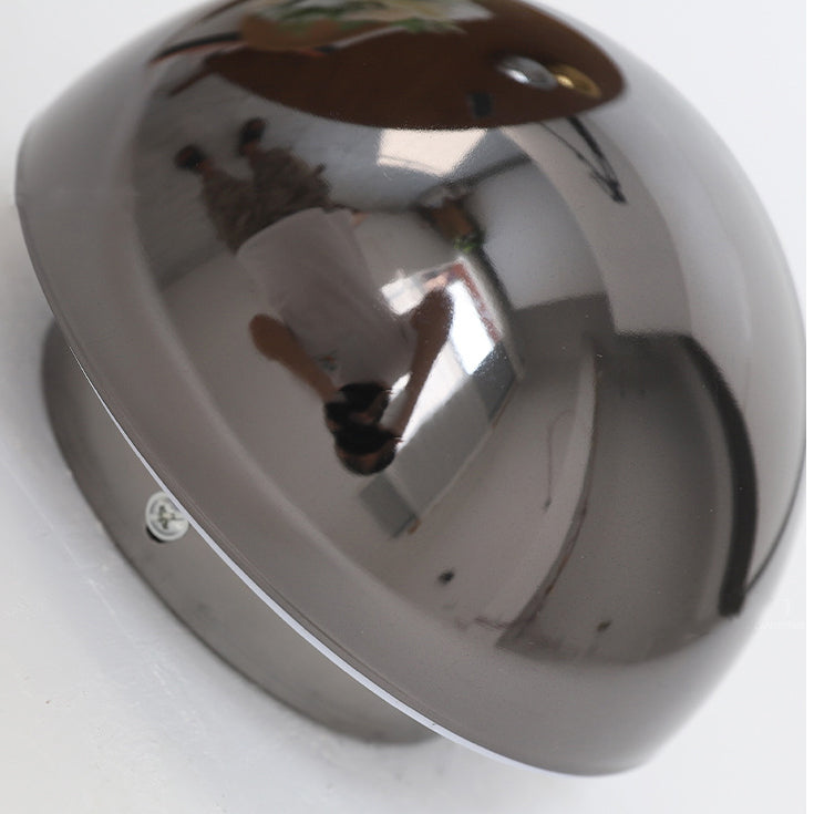 Meteorite Round Semi-Round Stainless Wall Lamp