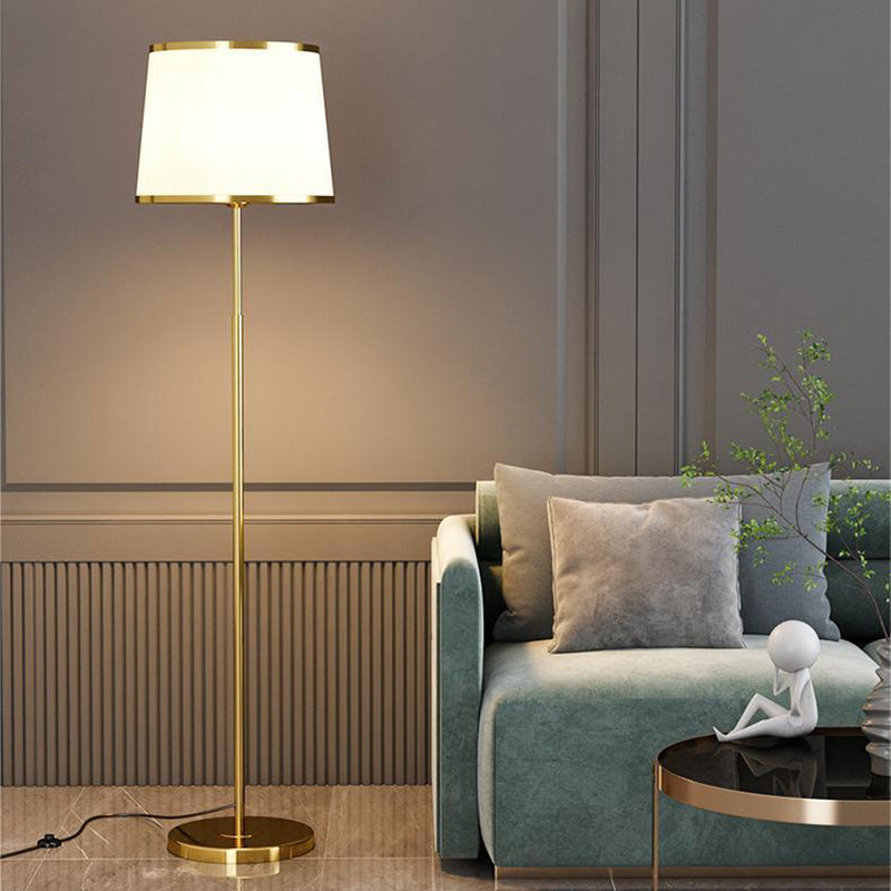 Round Cylinder Metal Iron Floor Lamp