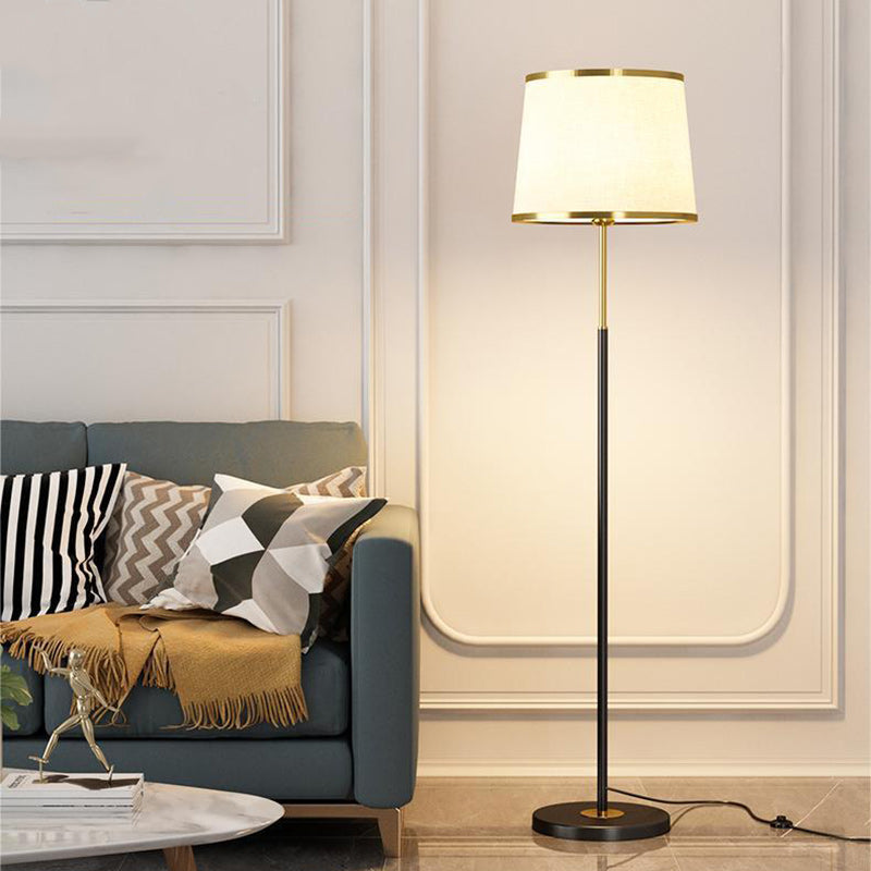 Round Cylinder Metal Iron Floor Lamp