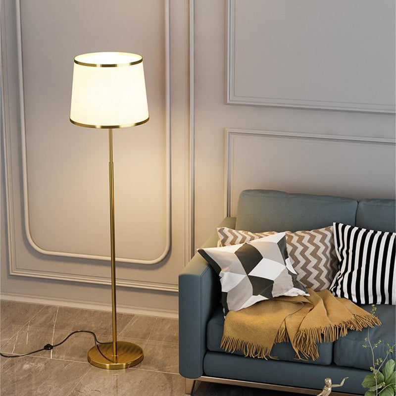 Round Cylinder Metal Iron Floor Lamp