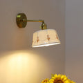 Trapezoid Round Copper Ceramic Wall Lamp