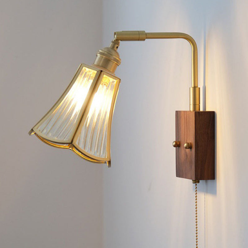 Horn Trapezoidal Prism Copper Wall Lamp