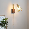 Horn Trapezoidal Prism Copper Wall Lamp