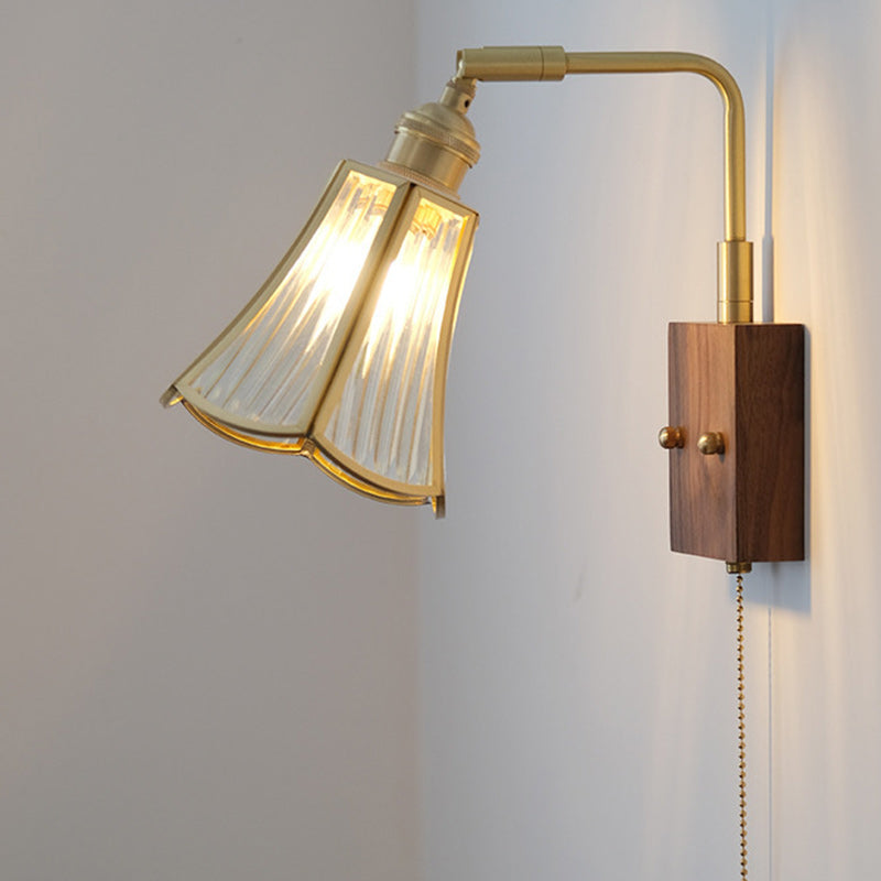 Horn Trapezoidal Prism Copper Wall Lamp