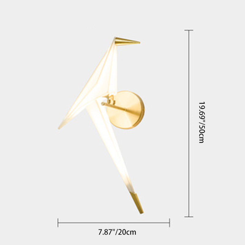 Thousand Paper Cranes Iron Wall Lamp