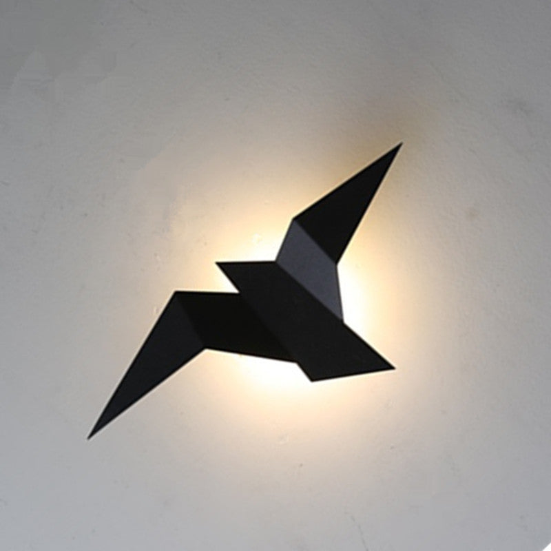 Flying Bird Shape Iron Wall Lamp