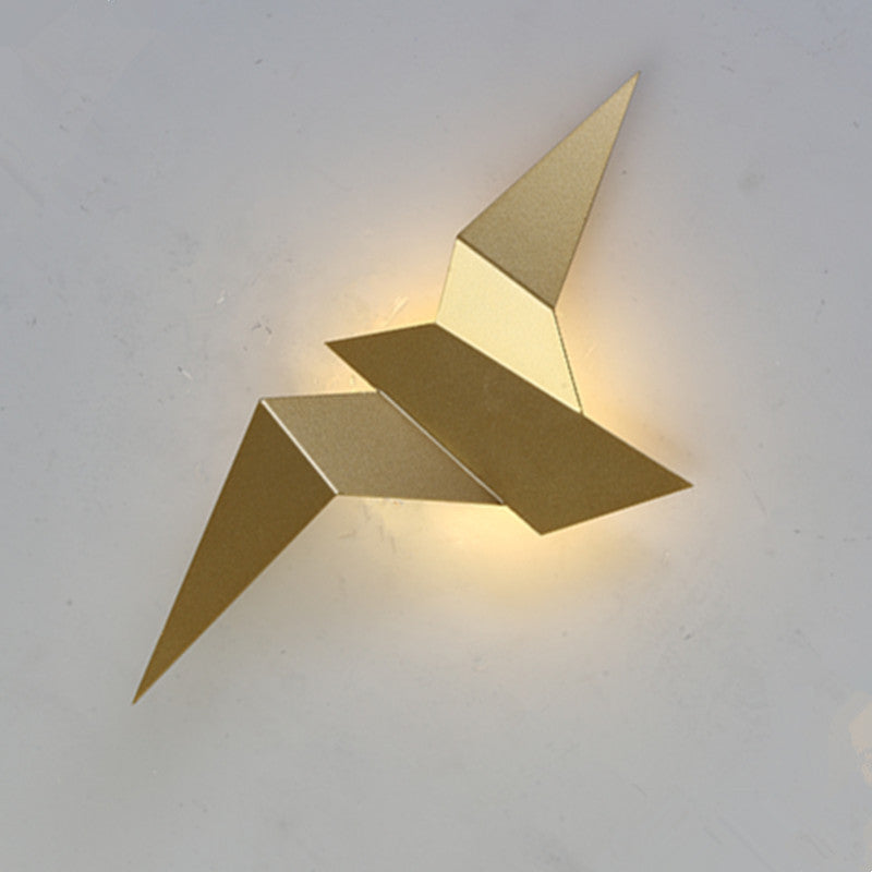 Flying Bird Shape Iron Wall Lamp