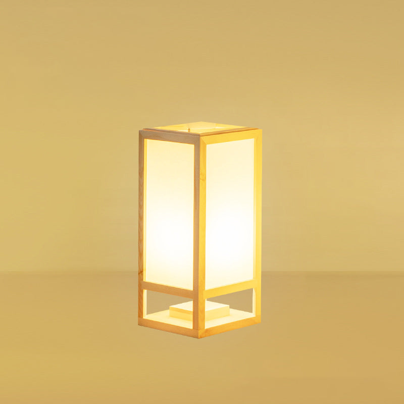 Traditional Japanese Square Rectangle Floor Lamp