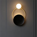 Round Circle Ring Hardware 2-Light Wall Lamp