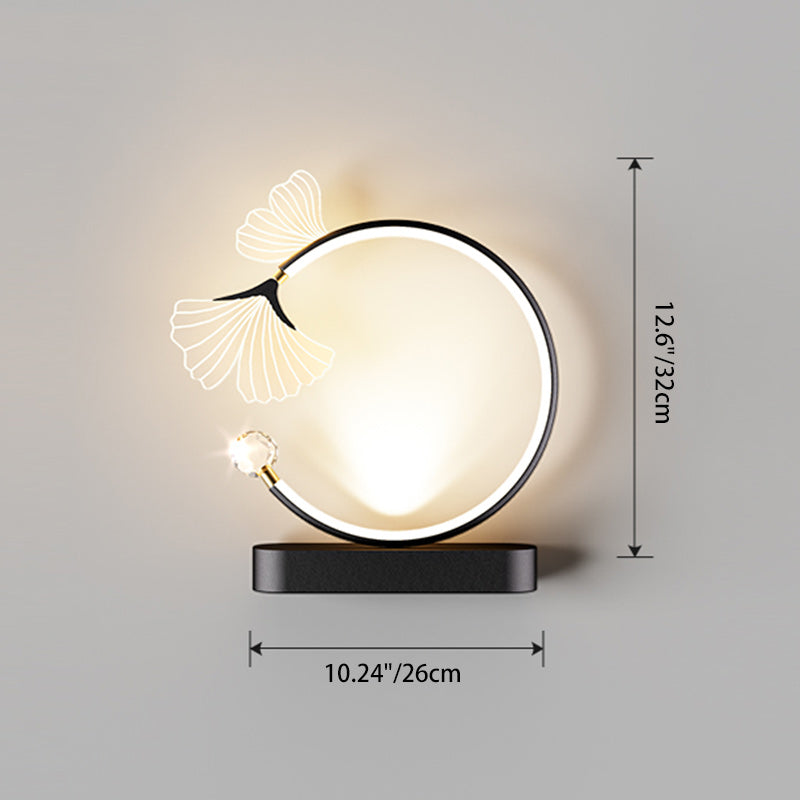 Round Flower Iron Aluminum Wall Lamp