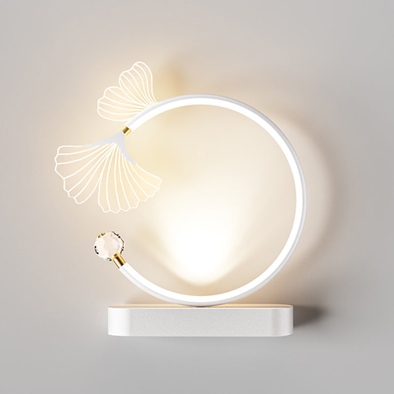 Round Flower Iron Aluminum Wall Lamp