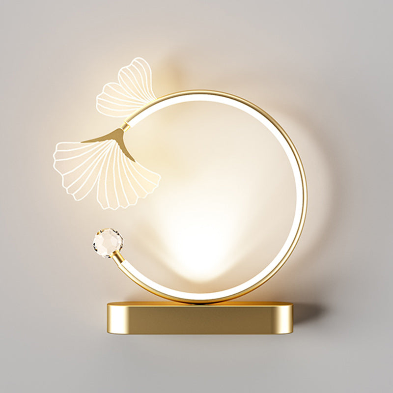 Round Flower Iron Aluminum Wall Lamp