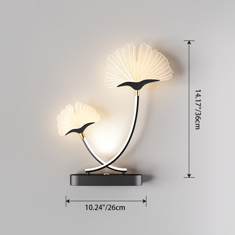 Double Flower Iron Aluminum Wall Lamp
