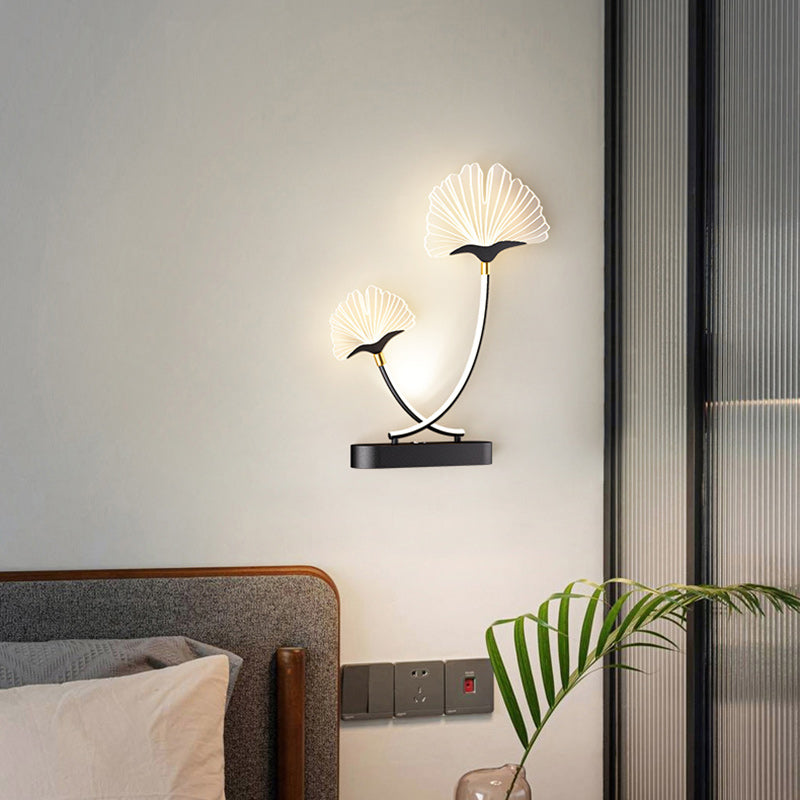 Double Flower Iron Aluminum Wall Lamp