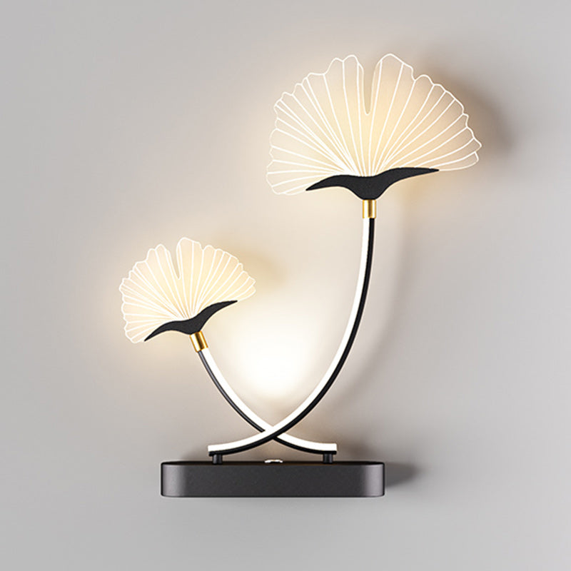 Double Flower Iron Aluminum Wall Lamp