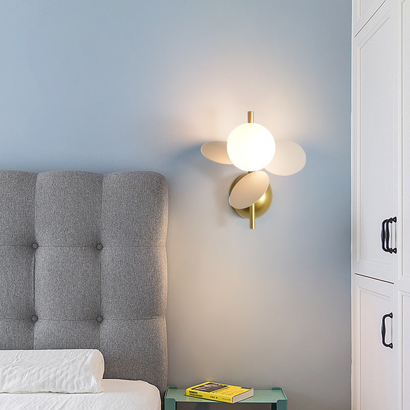 Kids Macaron Round Iron Wall Lamp