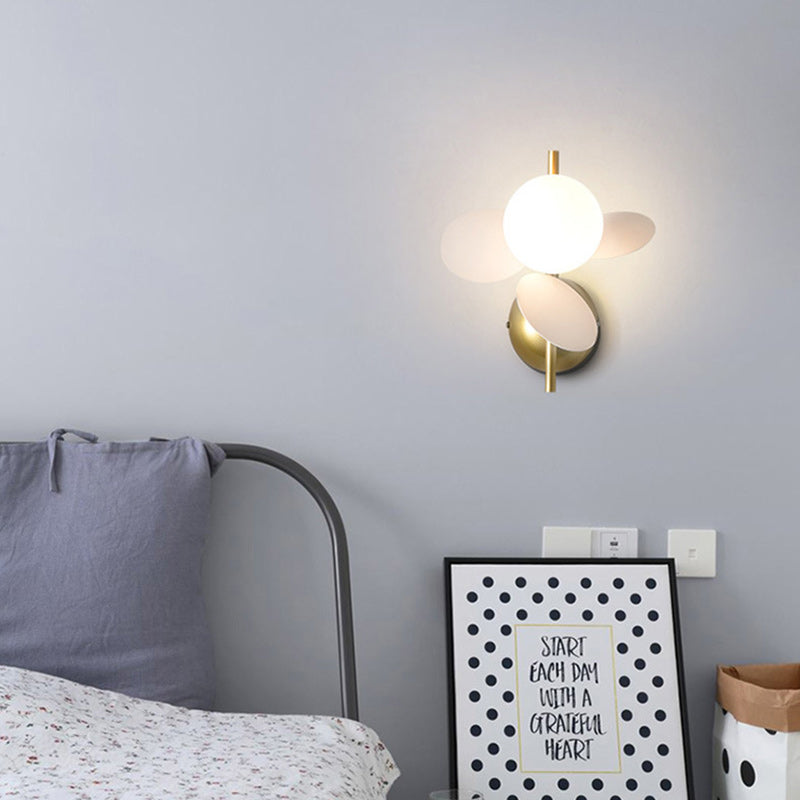 Kids Macaron Round Iron Wall Lamp