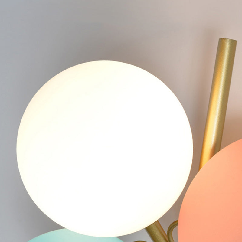 Kids Macaron Round Iron Wall Lamp