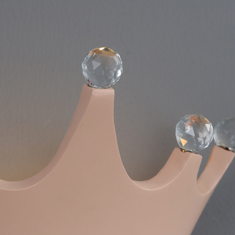 Kids Crown Semicircle Resin 2-Light Wall Lamp