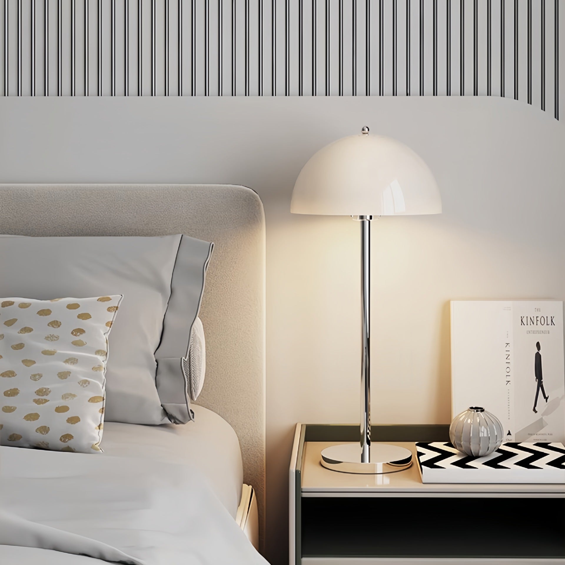 Bud Mushroom Round Semicircle Table Lamp