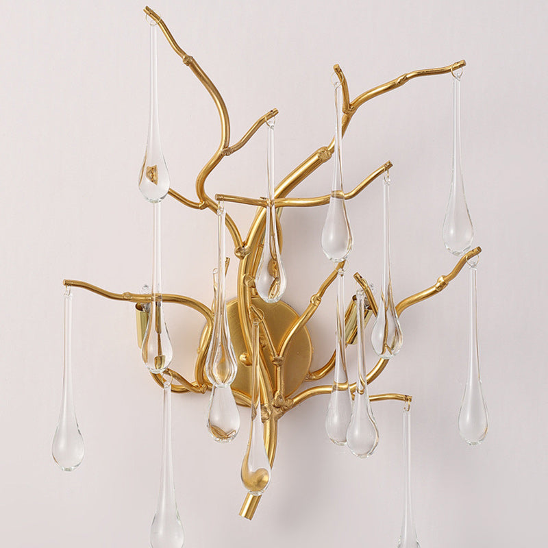 Tree Branch Colorful Water 3-Light Wall Lamp
