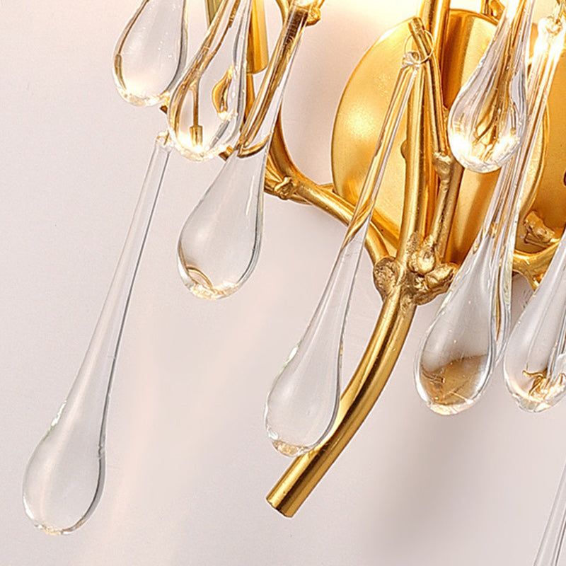 Tree Branch Colorful Water 3-Light Wall Lamp