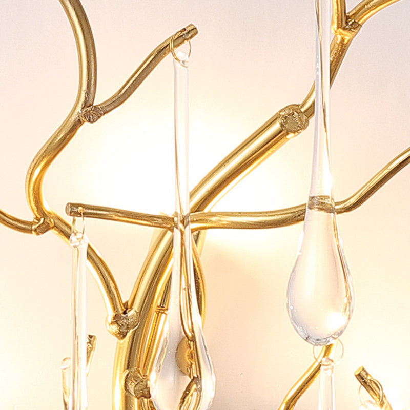 Tree Branch Colorful Water 3-Light Wall Lamp