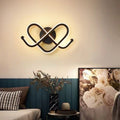 Heart Iron Aluminum Silicone Wall Lamp