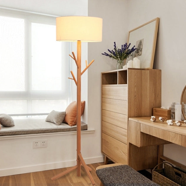 Twig Shaped Round Cylinder Floor Lamp